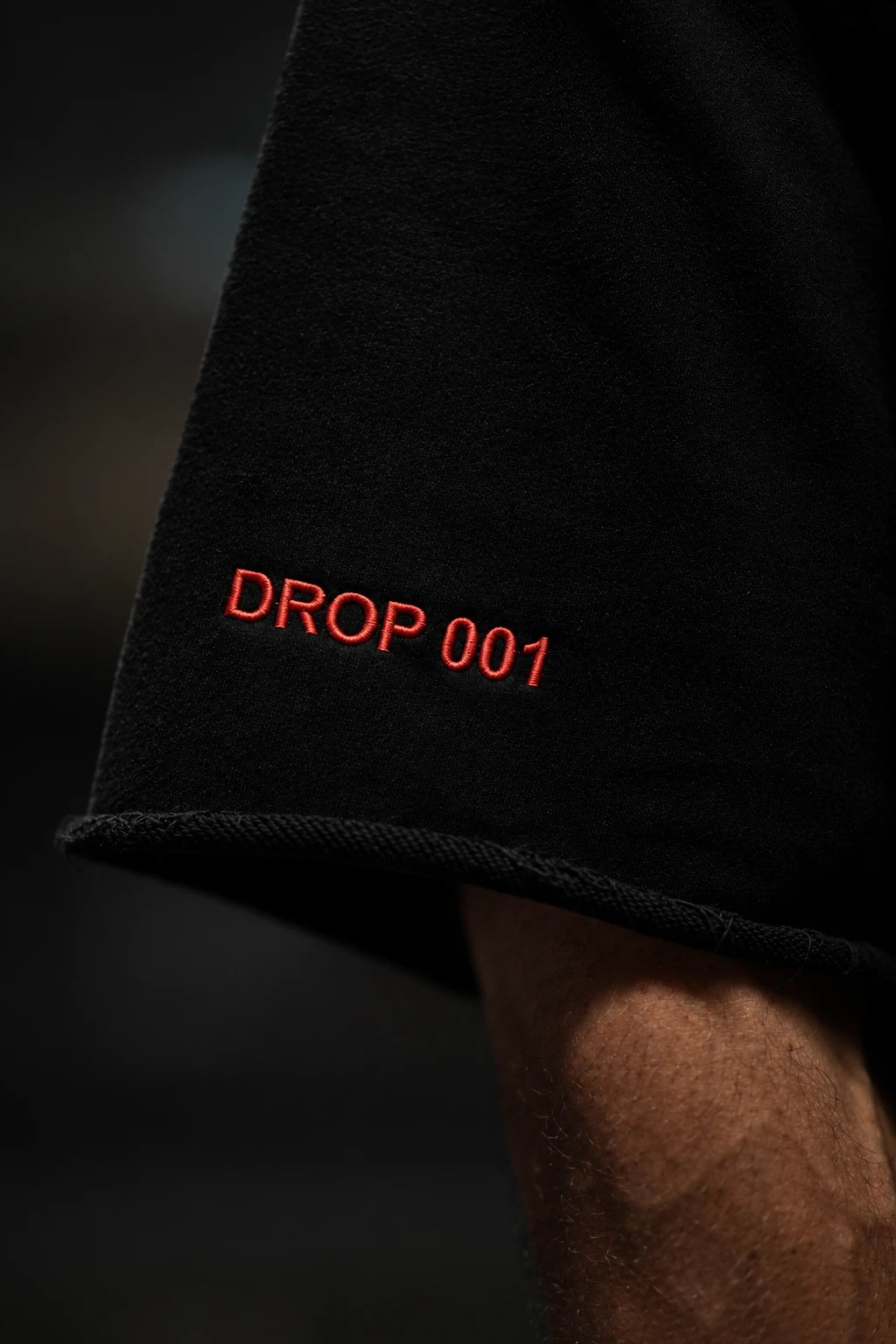 Drop 001 sleeve embroidery