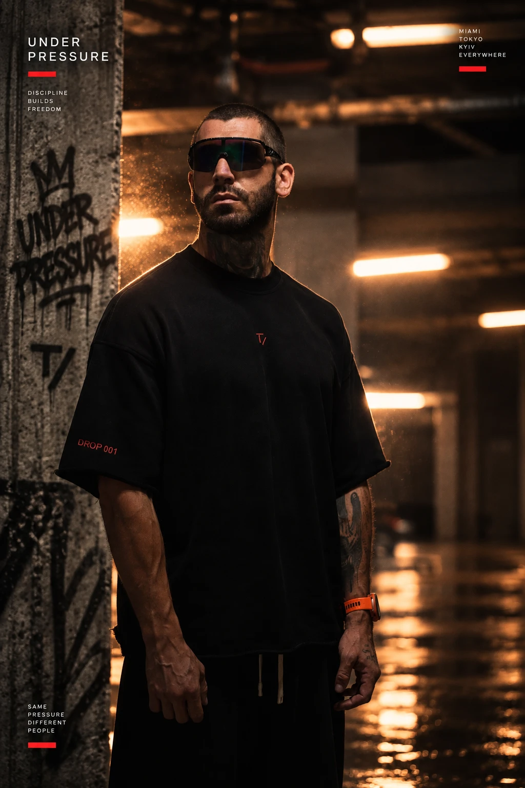 TRSV Drop 001 — worn, front
